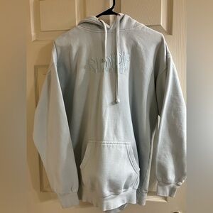 RipnDip Mens M Embroidered Hoodie Cotton Soft Streetwear Skate light‎ blue